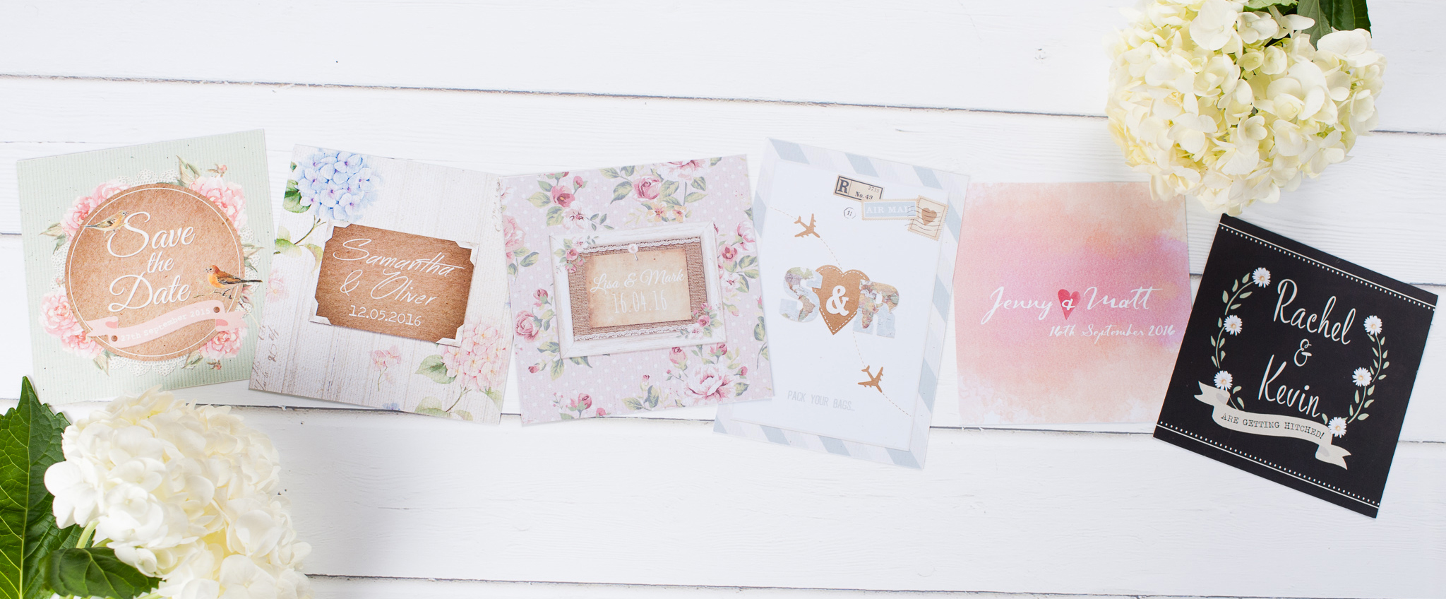 A collection beautiful, printed wedding stationery