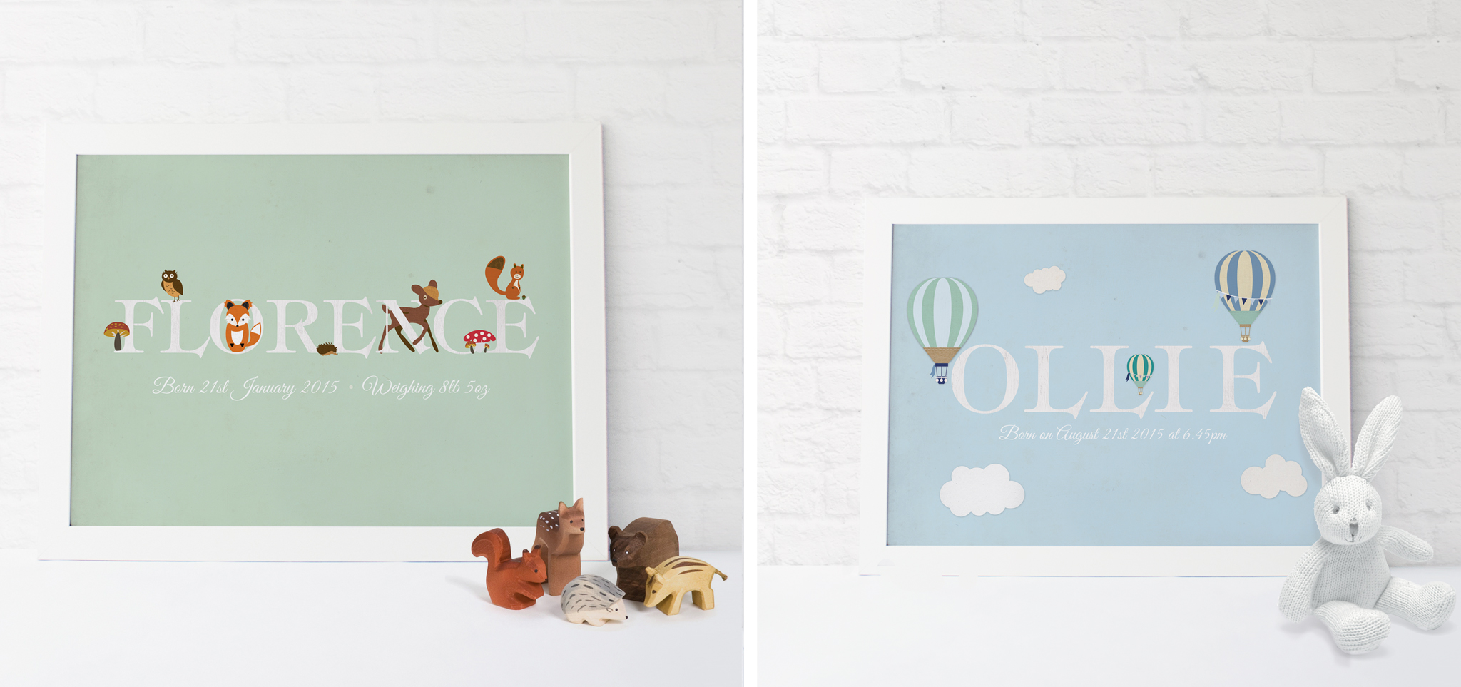 Personalised Name Prints for Babies and Children