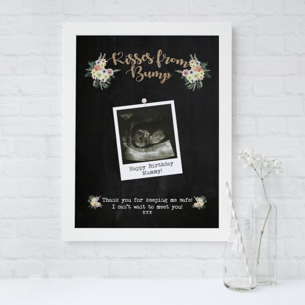 Kisses from Bump Customised Print | Heart Invites | Beautiful Personalised Wedding Stationery