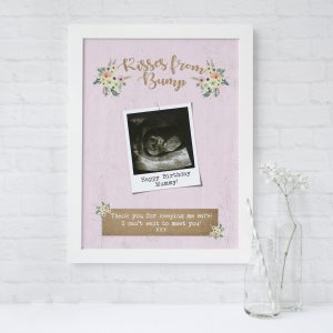 Kisses from Bump Personalised Print | Heart Invites | Beautiful Personalised Wedding Stationery
