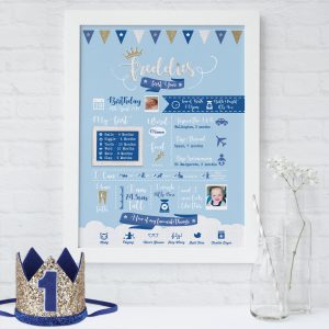 First Year Customised Print | Heart Invites | Beautiful Personalised Wedding Stationery