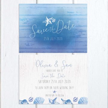 Ocean Ombre Save the Date